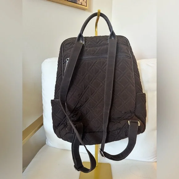 Vera Bradley Backpack Brown Quilted - Picture 3 of 7